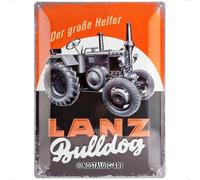Nostalgic-Art Plaque Vintage Farmlands - Lanz Bulldog - Idée de Cadeau pour Les Fans de tracteurs, en métal, Déco Design Retro, 30 x 40 cm