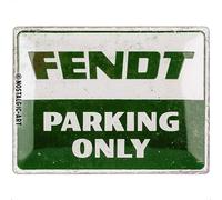 Nostalgic-Art Plaque vintage, Fendt - Parking Only - Idée de cadeau pour fans de tracteurs, en métal, Design rétro pour décoration, 30 x 40 cm