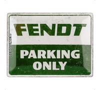 Nostalgic-Art Plaque vintage, Fendt - Parking Only - Idée de cadeau pour fans de tracteurs, en métal, Design rétro pour décoration, 30 x 40 cm