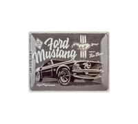 Nostalgic-Art Plaque Vintage, Ford Mustang - The Boss - Idée de Cadeau pour Fans de Voitures, en métal, Design Retro pour la décoration, 30 x 40 cm