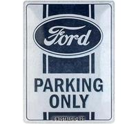 Nostalgic-Art Plaque vintage, Ford - Parking Only - Idée de cadeau pour fans d'accessoires automobiles, en métal, Design vintage, 30 x 40 cm