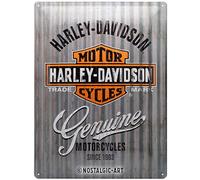 Nostalgic Art Harley-Davidson - Metal Wall, panneau en fer-blanc 40 cm x 30 cm
