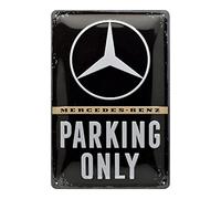 Nostalgic-Art Plaque vintage Mercedes-Benz - Parking Only - Cadeau pour les fans d'accessoires automobiles, en métal, Déco design retro, 30 x 40 cm 23262