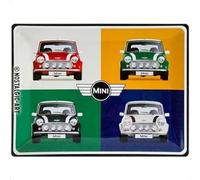 Nostalgic-Art Plaque Vintage Mini - 4 Cars Pop Art - Idée de Cadeau pour Les Fans de Voitures, en métal, Design Retro pour la décoration, 30 x 40 cm