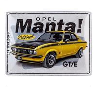 Nostalgic-Art Plaque vintage, Opel - Manta GT/E - Idée de cadeau pour fans d'automobiles, en métal, Design rétro pour décoration, 30 x 40 cm 23330