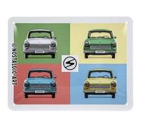 Nostalgic-Art Plaque Vintage, Trabant - Pop Art - Souvenir et idée de Cadeau, en métal, Design Retro pour la décoration, 15 x 20 cm