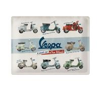 Nostalgic-Art Plaque Vintage Vespa - Model Chart - Idée de Cadeau pour Les Fans de Scooters, en métal, Design Retro pour la décoration, 30 x 40 cm 23258