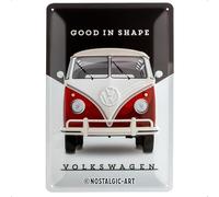 Nostalgic-Art Plaque Vintage Volkswagen - Bulli T1 - Good in Shape - Idée de Cadeau pour Le Bus VW, en métal, Déco Design Retro, 20 x 30 cm