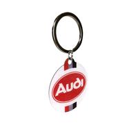 Nostalgic-Art Porte-clé rétro, Ø 4 cm, Audi - Logo - Idée cadeau pour fans de Audi, Official License Product (OLP), en métal, design vintage