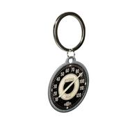 Nostalgic-Art Porte-clé rétro, Ø 4 cm, Harley-Davidson - Tacho | original Harley-Davidson license product (OLP), en métal, design vintage, Idée cadeau pour motards