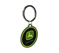Nostalgic-Art Porte-clé rétro, Ø 4 cm, John Deere - Logo - Idée de cadeau pour fans des tracteurs, en métal, design vintage