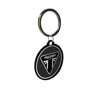 Nostalgic-Art Porte-clé rétro, Ø 4 cm, Triumph - Logo - Idée de cadeau pour motards, en métal, design vintage
