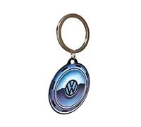 Nostalgic-Art, Porte-clés rond Volkswagen - Wheel - VW Bus Idée cadeau en métal vintage - Ø 4 cm, Design vintage, Ø 4 cm, Rétro