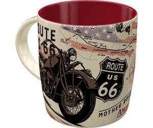 Nostalgic Art Route 66 Bike Map, tasse 9 cm x 9 cm x 9 cm