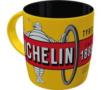Nostalgic-Art Tasse à café, 330 ml, Michelin - Tyres Bibendum Yellow - Idée de cadeau pour fans de moteur, mug en céramique, design vintage