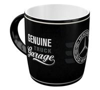 Nostalgic-Art Tasse à café rétro, 330 ml, Daimler Truck - Garage - Idée cadeau pour fans d'accessoires automobiles, Official License Product (OLP), mug en céramique, design vintage