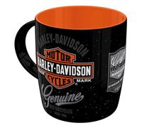 Nostalgic-Art Tasse à café rétro, 330 ml, Harley-Davidson - Genuine Logo - Idée cadeau pour motards, Official License Product (OLP), mug en céramique, design vintage