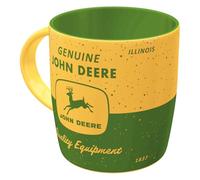 Nostalgic-Art Tasse à café rétro, 330 ml, John Deere - Yellow Green - Idée cadeau pour fans des tracteurs, Official License Product (OLP), mug en céramique, design vintage