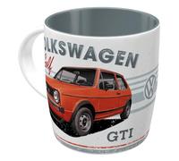 Nostalgic-Art Tasse à café rétro, 330 ml, VW Golf - GTI 1976 - Idée cadeau pour le bus Volkswagen, Official License Product (OLP), mug en céramique, design vintage