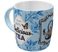 Nostalgic-Art Tasse à café rétro, Always Time for a Tea - Idée de cadeau pour la cuisine, en céramique, Design vintage avec citation, 330 ml 43072
