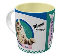 Nostalgic-Art Tasse à café rétro, Better Together Cats - Idée de cadeau pour amoureux de chats, en céramique, Design vintage avec citation, 330 ml