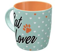 Nostalgic-Art Tasse à café rétro, Cat Lover - Idée de Cadeau pour propriétaires de Chats, en céramique, Design Vintage avec Une Citation, 330 ML