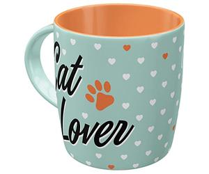 Nostalgic-Art Tasse à café rétro, Cat Lover - Idée de Cadeau pour propriétaires de Chats, en céramique, Design Vintage avec Une Citation, 330 ML