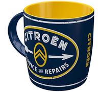 Nostalgic-Art Tasse à café rétro, Citroen - Service & Repairs - Idée de cadeau pour fans de voitures, en céramique, Design vintage, 330 ml