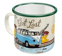 Nostalgic-Art Tasse en émail rétro, 360 ml, VW Bulli - Let's Get Lost | original Volkswagen license product (OLP), mug de camping, design vintage, Idée cadeau pour fans du VW Bus