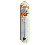 Nostalgic-Art Thermomètre analogique, Fanta - Bottle Beach - Idée de cadeau comme bar-accessoire, métal, Design vintage pour décoration, 6,5 x 28 cm