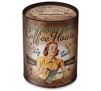 Nostalgic-Art Tirelire rétro, 1 l, Coffee Fund - Idée de Cadeau pour Amateurs de café, Boîte à Billets en métal, Tire-Lire en Fer-Blanc