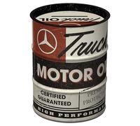 Nostalgic-Art Tirelire rétro, 600 ML, Daimler Truck - Motor Oil - Idée de Cadeau pour Fans d'accessoires Automobiles, boîte à Billets en métal, Tire-Lire en Fer-Blanc