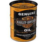 Nostalgic-Art Tirelire rétro, 600 ML, Harley-Davidson - Genuine Oil | original Harley-Davidson license product (OLP), tire-lire en fer-blanc, design vintage, Idée cadeau pour motards