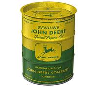 Nostalgic Art – Tirelire rétro Baril de pétrole John Deere – Fer-blanc 600 ml – Idée cadeau