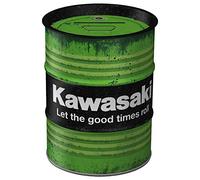 Nostalgic Art - Tirelire Baril de pétrole Kawasaki - Rétro en fer-blanc 600 ml