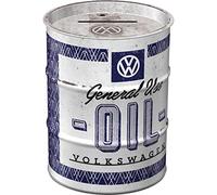 Nostalgic-Art Tirelire rétro Baril de pétrole, VW - General Use Oil - Idée de Cadeau pour Le Bus VW, en métal, Tire-Lire en Fer-Blanc, 600 ML