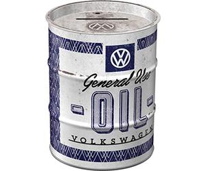 Nostalgic-Art Tirelire rétro Baril de pétrole, VW - General Use Oil - Idée de Cadeau pour Le Bus VW, en métal, Tire-Lire en Fer-Blanc, 600 ML