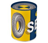 Nostalgic-Art Tirelire rétro, Goodyear - Service - Idée de Cadeau pour Fans de Motos, Boîte à Billets en métal, Tire-Lire en Fer-Blanc, 1 l
