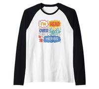 Nostalgic Herbs Esthétique Retro Pop Art pour Chefs Manche Raglan