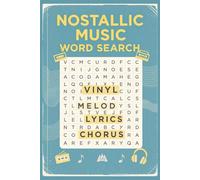 Nostalgic Music Word Search: 60 Music Puzzles from 50s to 90s | Find Artists, Songs & Albums