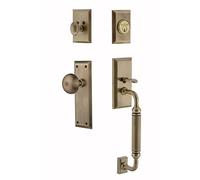 Nostalgic Warehouse 719434 New York C Grip Kit d'entrée - 6 cm - Laiton antique