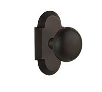 Nostalgic Warehouse Cottage Plate with New York Door Knob, Double Dummy, Oil-Rubbed Bronze