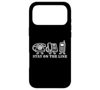 Nostalgie de la génération X, téléphone à Cadran, Restez en Ligne Génération X Coque pour iPhone 17 Pro Max