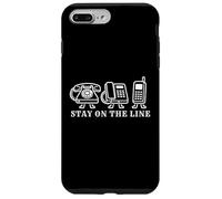 Nostalgie de la génération X, téléphone à Cadran, Restez en Ligne Génération X Coque pour iPhone 7 Plus/8 Plus