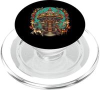 Nostalgie fantaisiste - Carrousel Antique PopSockets PopGrip pour MagSafe