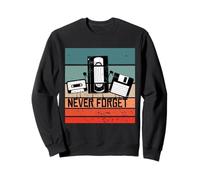Nostalgie rétro Cassette VHS Disquette Humour Vintage Sweatshirt