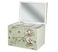 nostalgique Vintage Boîte à BIJOUX SHABBY CHIC boîte style maison de campagne Palazzo en exclusivité