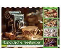 Nostalgische Teestunden (Wandkalender 2026 DIN A3 quer), CALVENDO Monatskalender: Ein Kalender wie eine Tasse Tee, warm, zart und voll Erinnerungen.