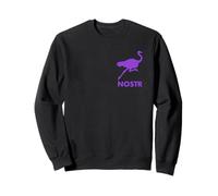 Nostr Autruche Violet Logo Nostr Gauche Sweatshirt