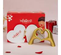 Nostrae by Ekhasa Boîte cadeau en forme de cœur pour cadeau de Saint-Valentin | Joli article cadeau pour anniversaire de mariage, anniversaire | Ours en peluche